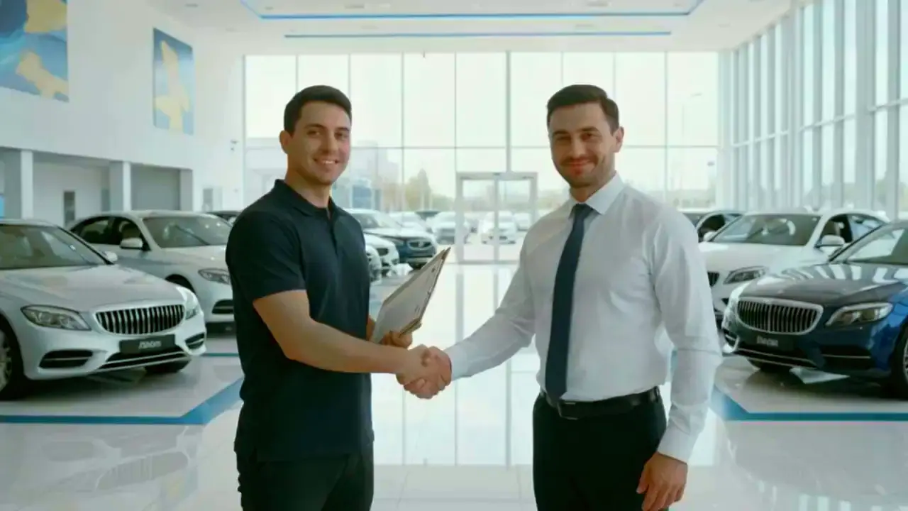 Handschlag im Autohaus (Symbolbild)